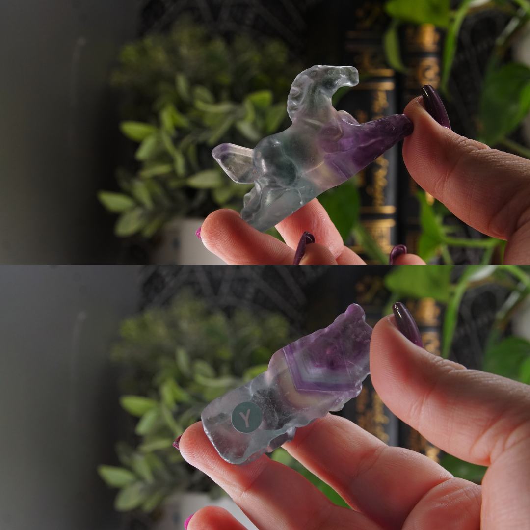 Rainbow Fluorite Horse Carving | Pick Your Favorite