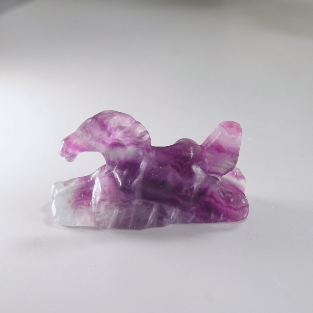 Rainbow Fluorite Horse Carving | Pick Your Favorite