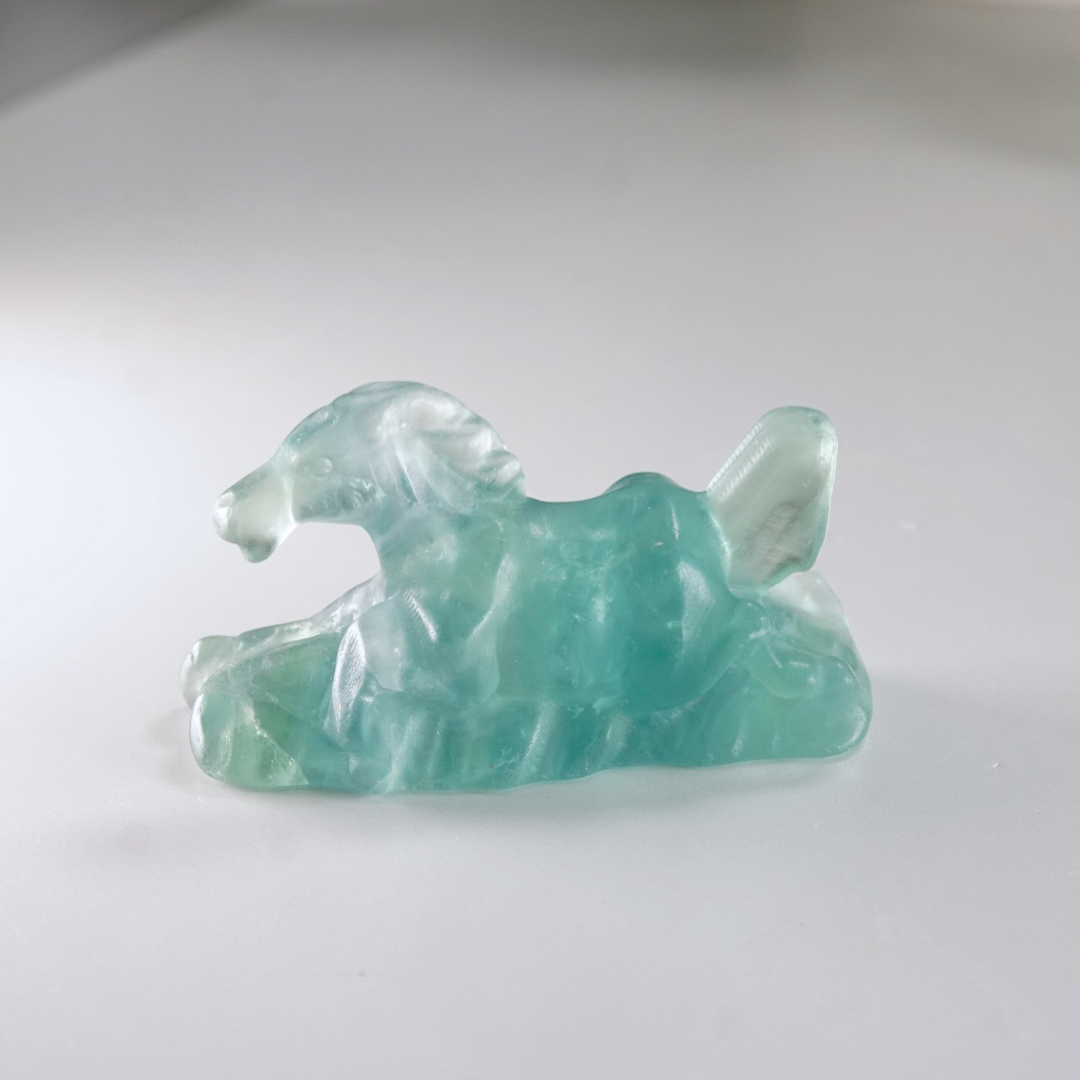 Rainbow Fluorite Horse Carving | Pick Your Favorite