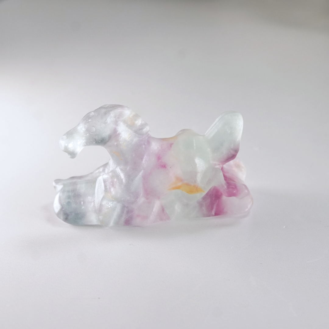 Rainbow Fluorite Horse Carving | Pick Your Favorite