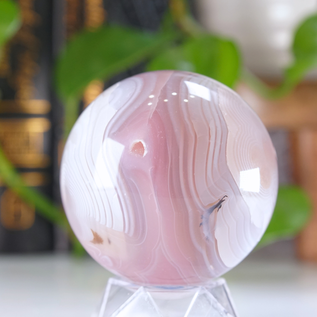 Pink Jelly Agate Sphere | Pick Your Favorite