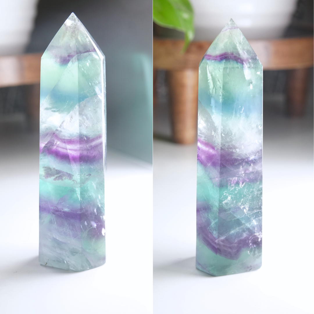 Rainbow Fluorite Tower | High Quality Glassy Fluorite Tower (O)