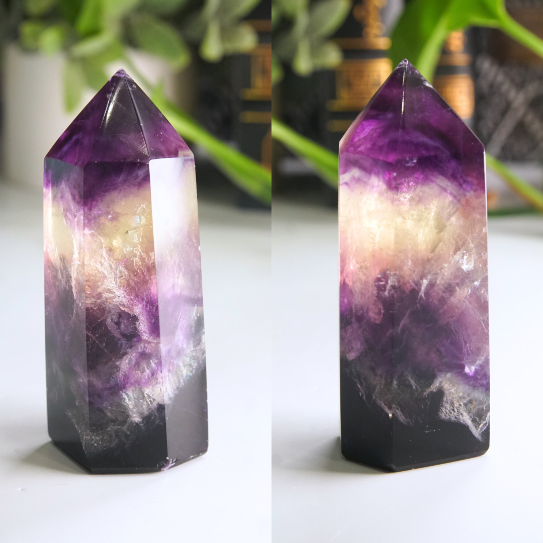 Rainbow Fluorite Tower | High Quality Glassy Fluorite Tower (B)