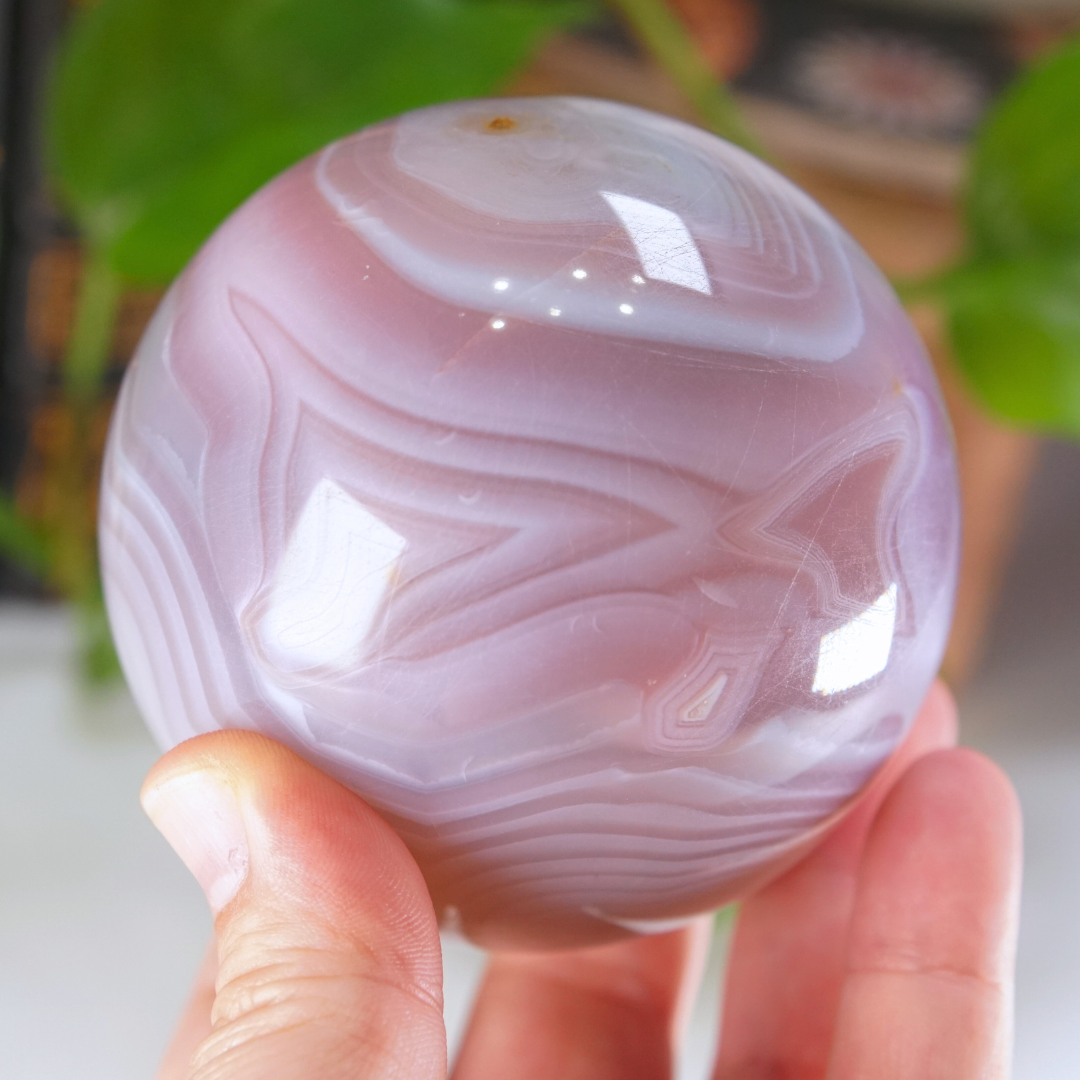Pink Jelly Agate Sphere | Pick Your Favorite