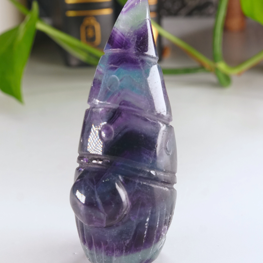 Rainbow Fluorite Gnome Carving | Pick Your Favorite