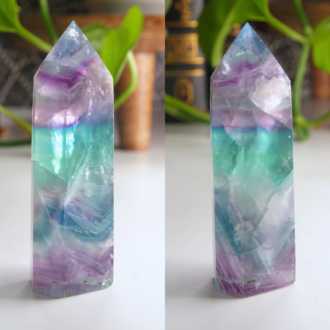 Rainbow Fluorite Tower | High Quality Glassy Fluorite Tower (1)