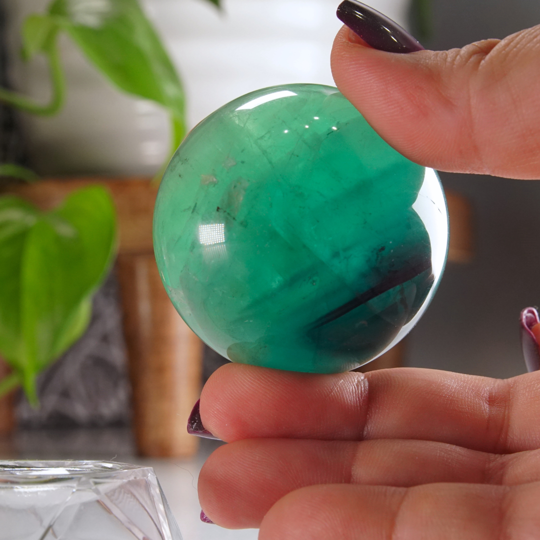 Rainbow Fluorite Sphere | High Quality Glassy Fluorite Sphere (C)