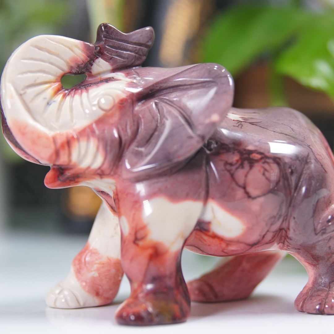 Mookaite Elephant Boutique Carving