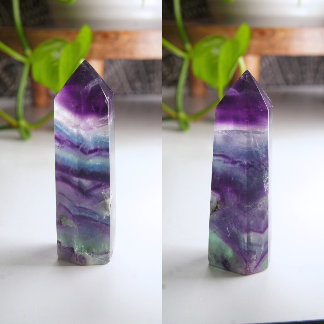 Rainbow Fluorite Tower | High Quality Glassy Fluorite Tower (C)