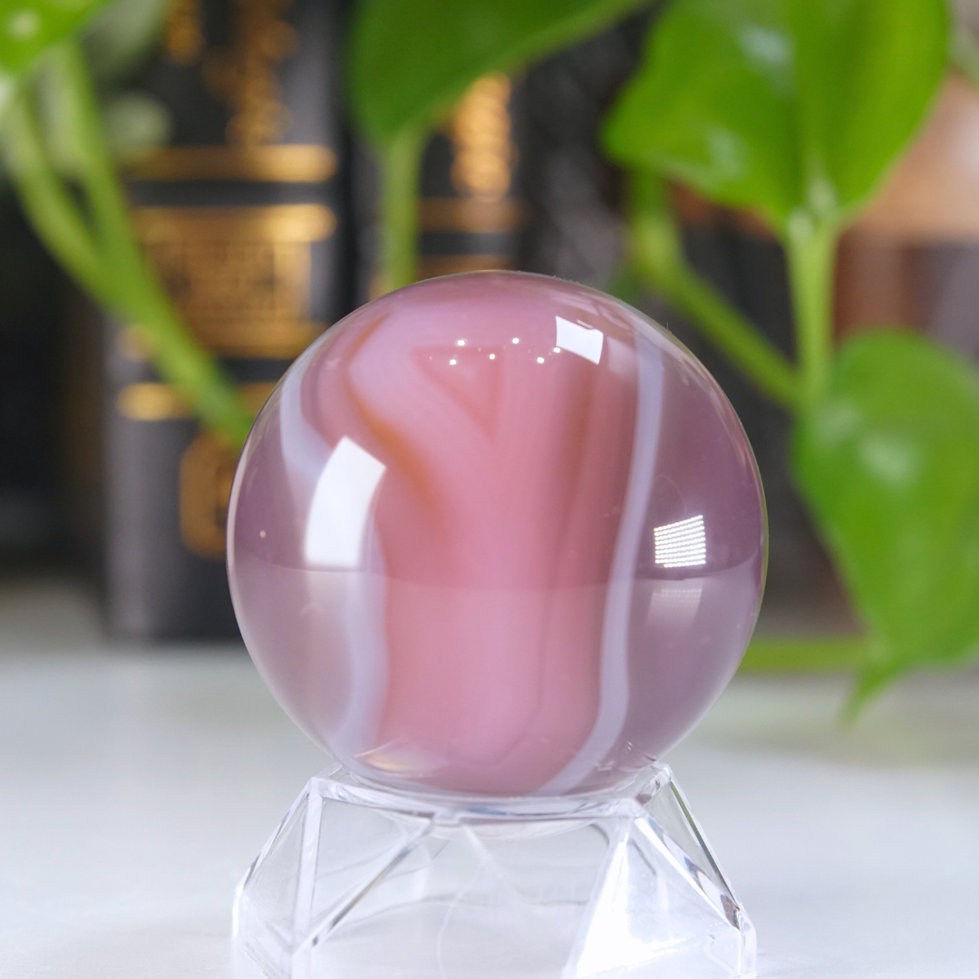 Pink Jelly Agate Sphere | Pick Your Favorite