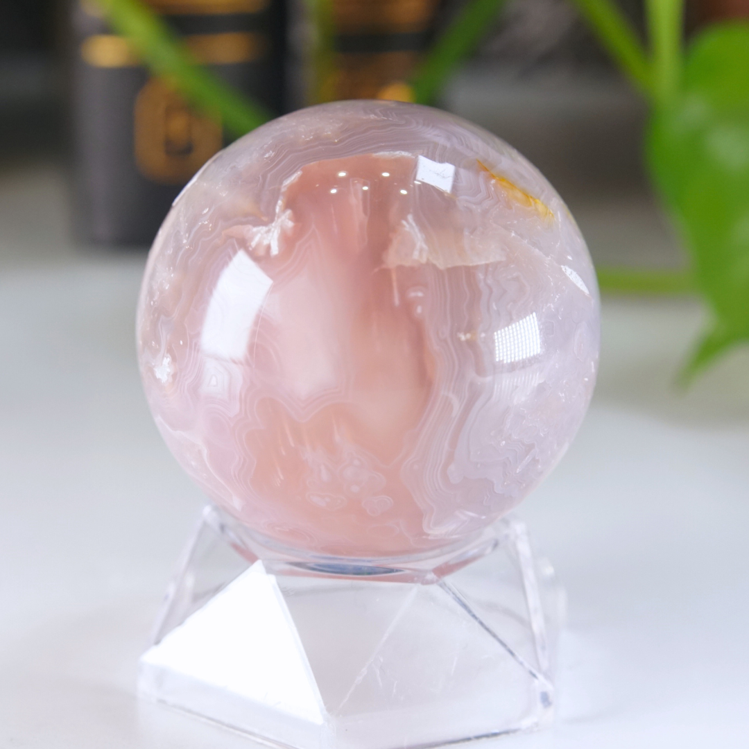 Pink Jelly Agate Sphere | Pick Your Favorite