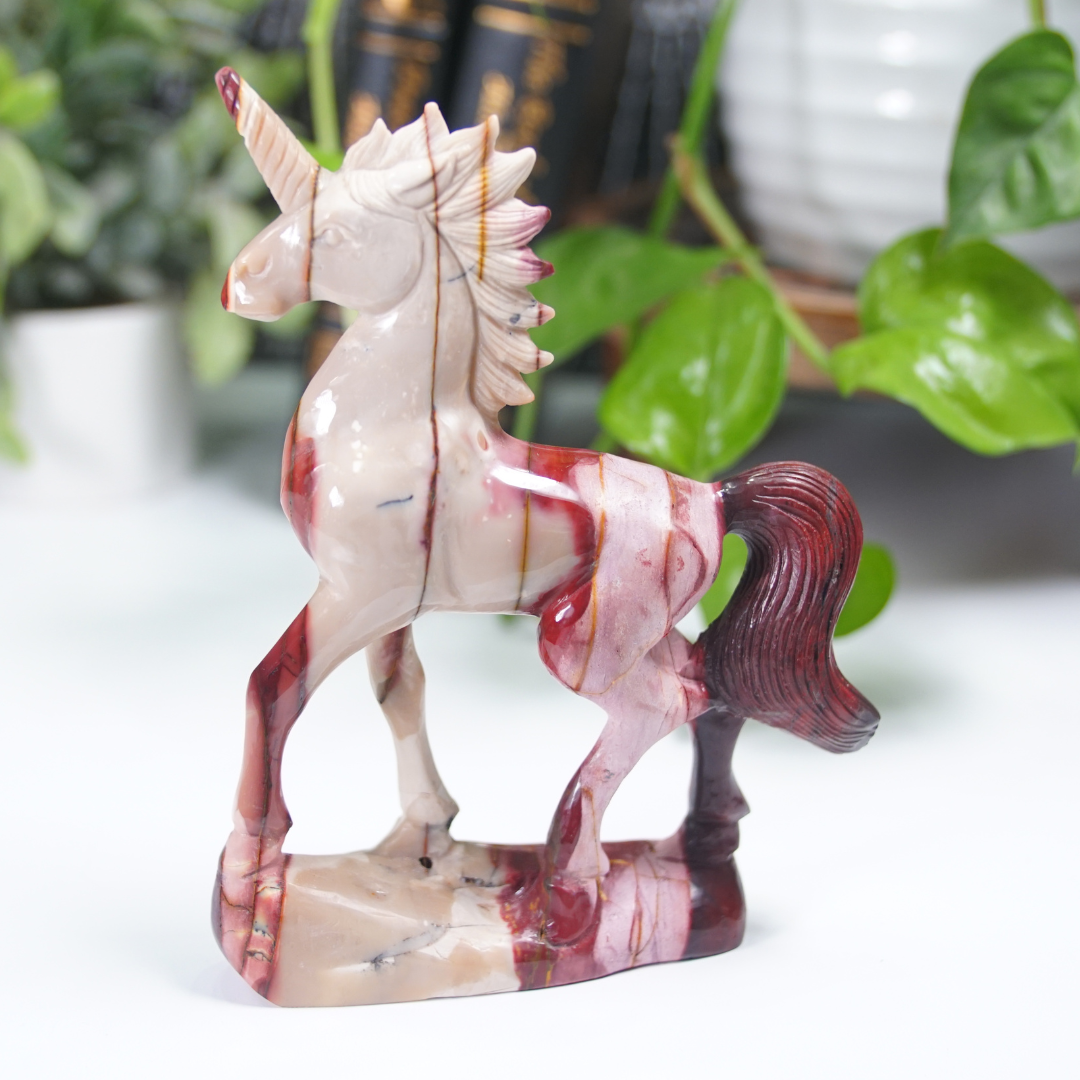 Mookaite Unicorn Boutique Carving