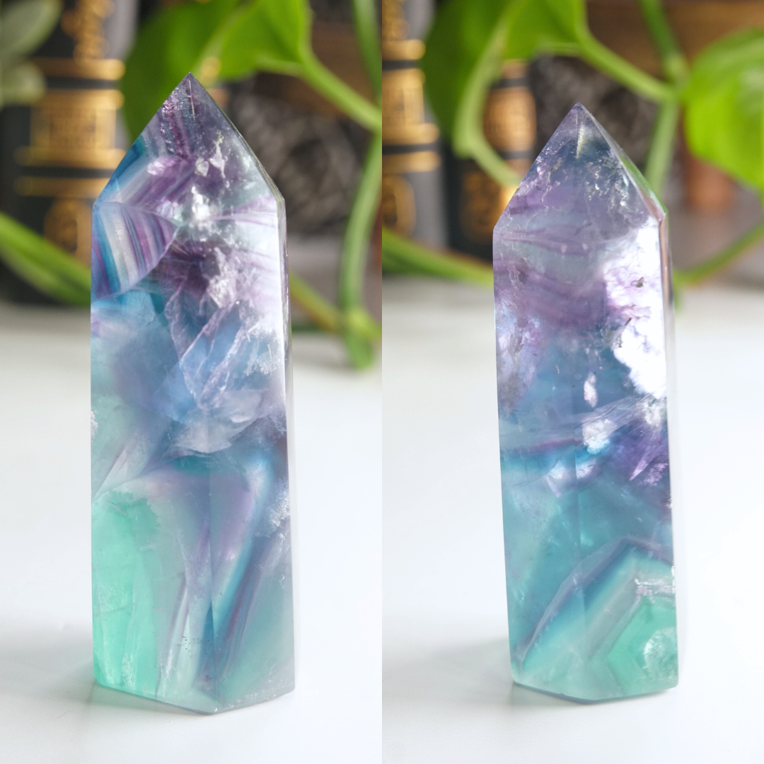 Rainbow Fluorite Tower | High Quality Glassy Fluorite Tower (W)
