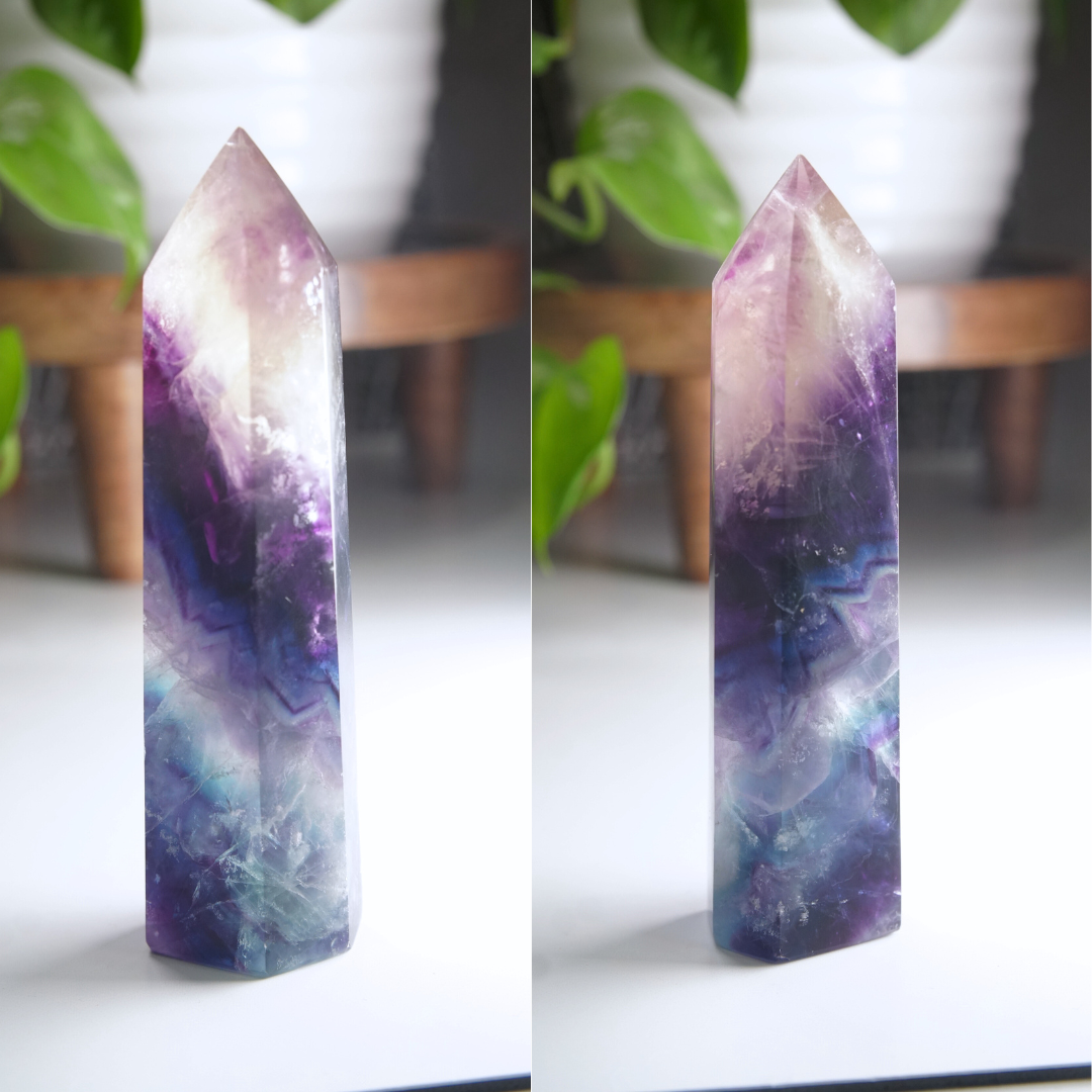 Rainbow Fluorite Tower | High Quality Glassy Fluorite Tower (E)