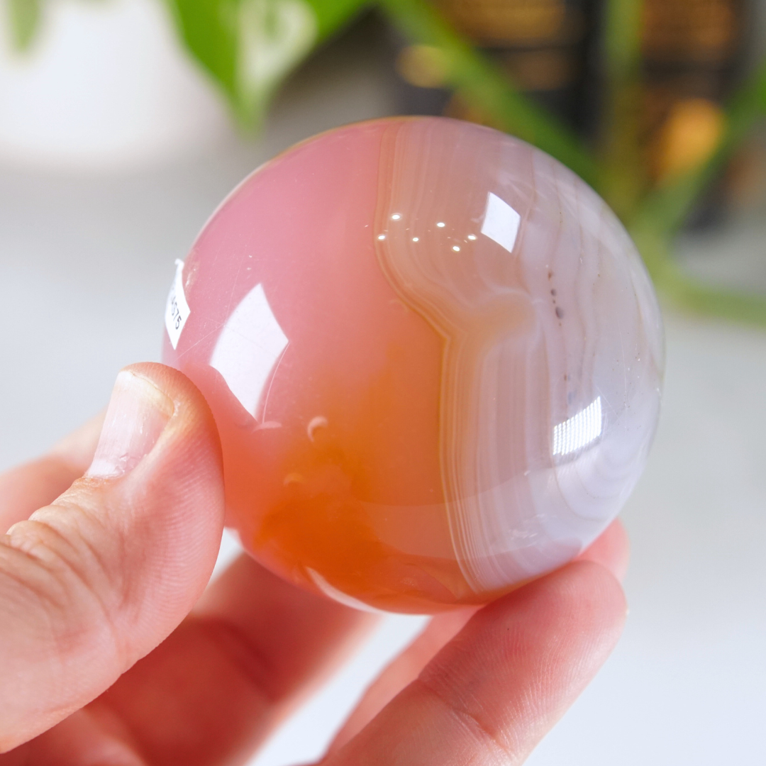 Pink Jelly Agate Sphere | Pick Your Favorite