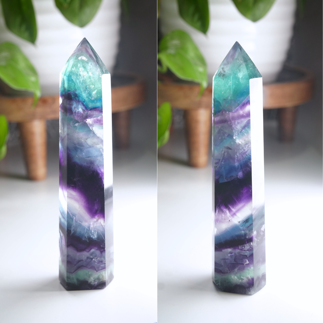 Rainbow Fluorite Tower | High Quality Glassy Fluorite Tower (B)