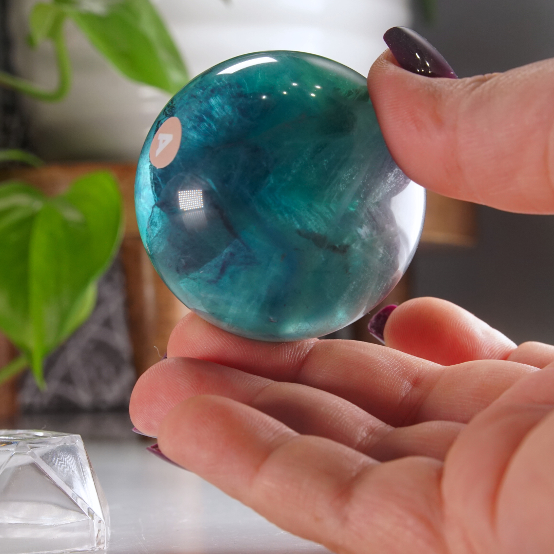 Rainbow Fluorite Sphere | High Quality Glassy Fluorite Sphere (A)