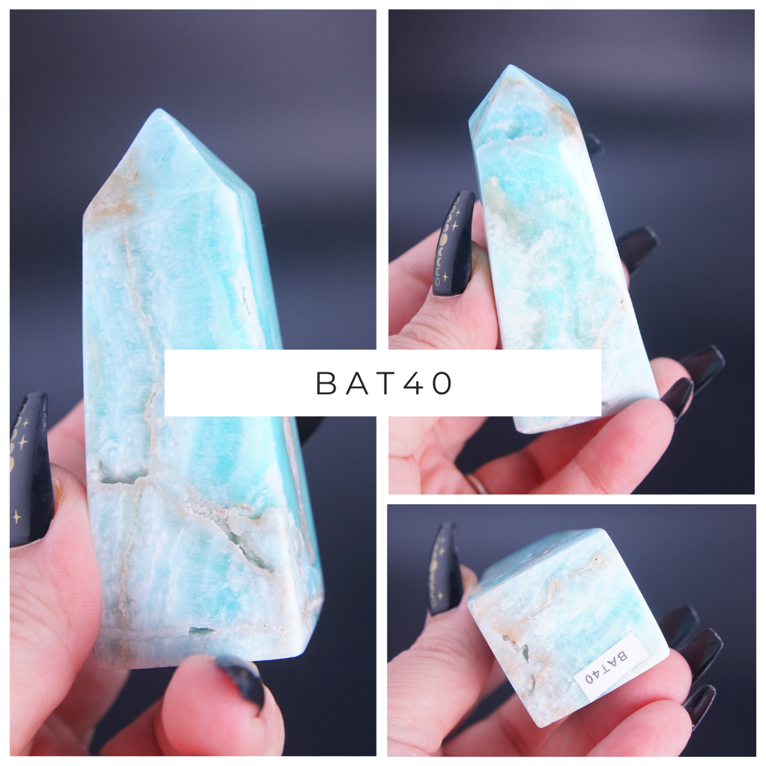 Blue Aragonite Calcite Tower From Pakistan - Pick Your Favorite