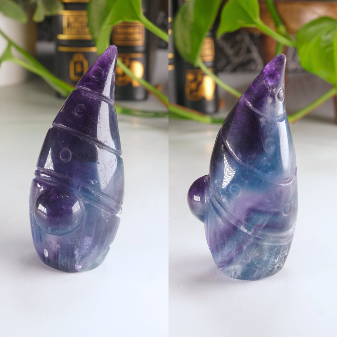 Rainbow Fluorite Gnome Carving | Pick Your Favorite