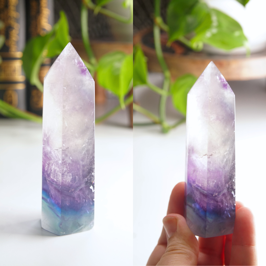 Rainbow Fluorite Tower | High Quality Glassy Fluorite Tower (6)
