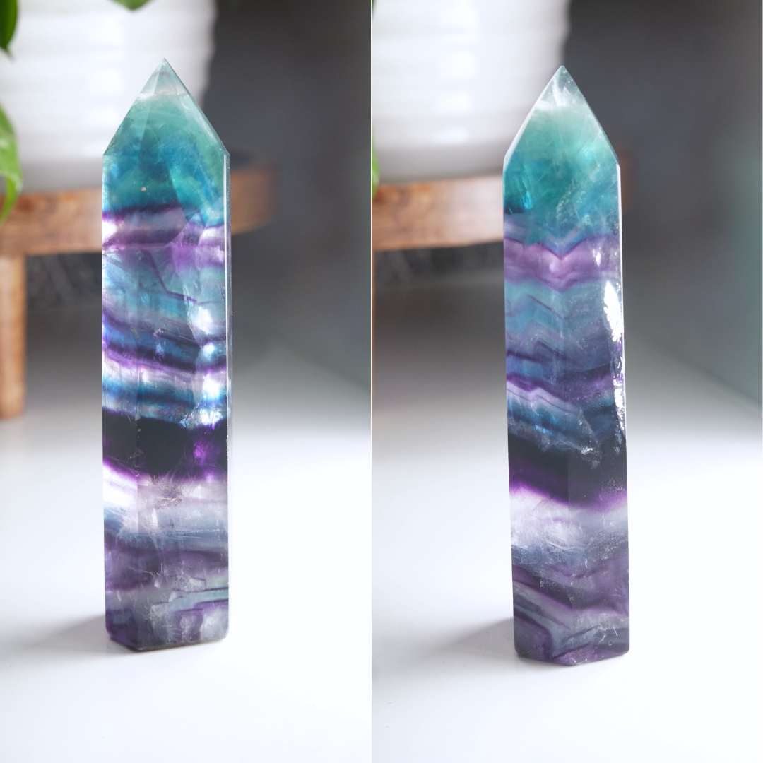 Rainbow Fluorite Tower | High Quality Glassy Fluorite Tower (F)