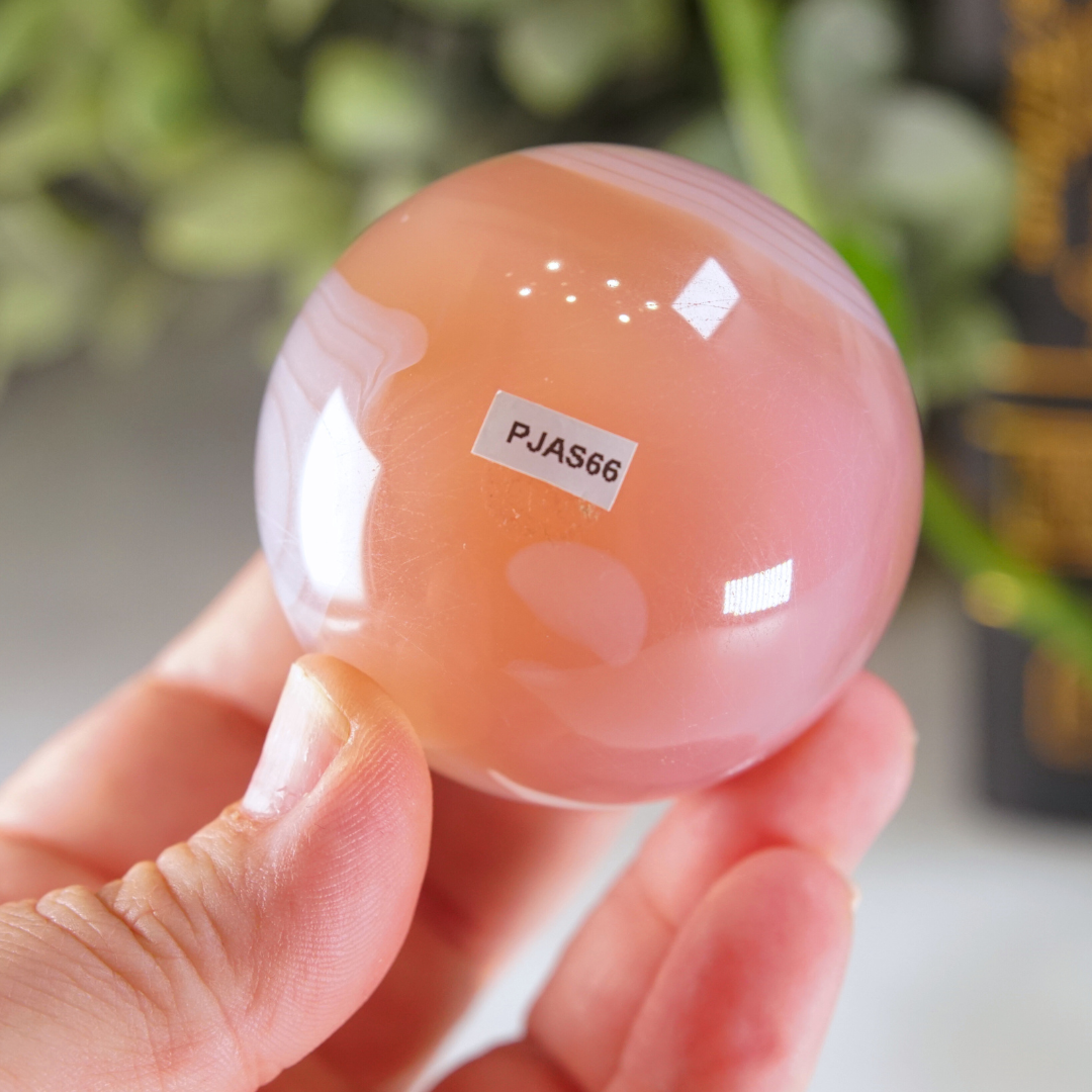 Pink Jelly Agate Sphere | Pick Your Favorite