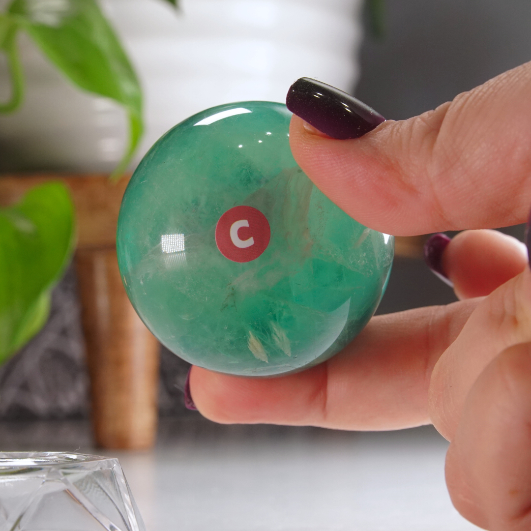 Rainbow Fluorite Sphere | High Quality Glassy Fluorite Sphere (C)