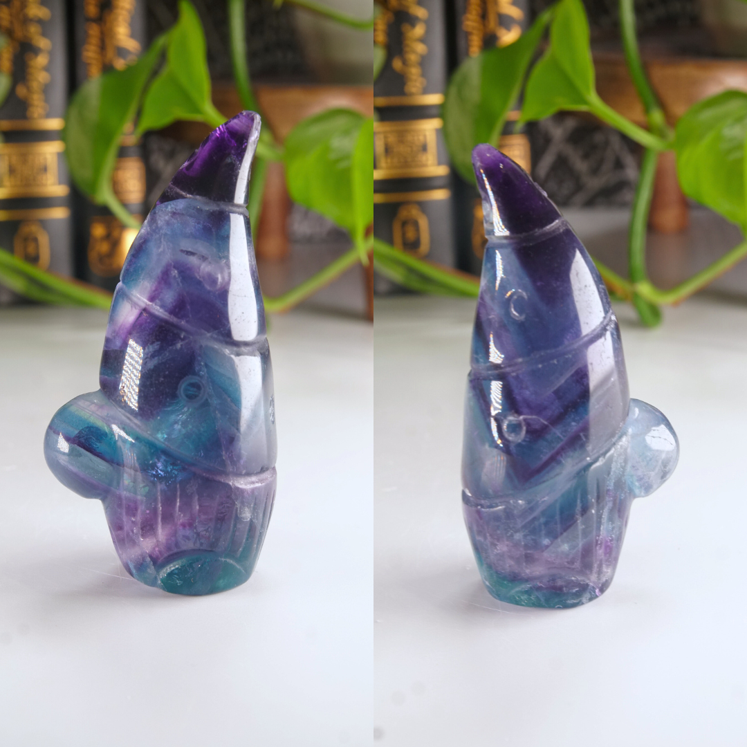 Rainbow Fluorite Gnome Carving | Pick Your Favorite