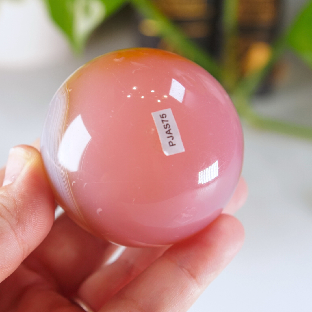 Pink Jelly Agate Sphere | Pick Your Favorite