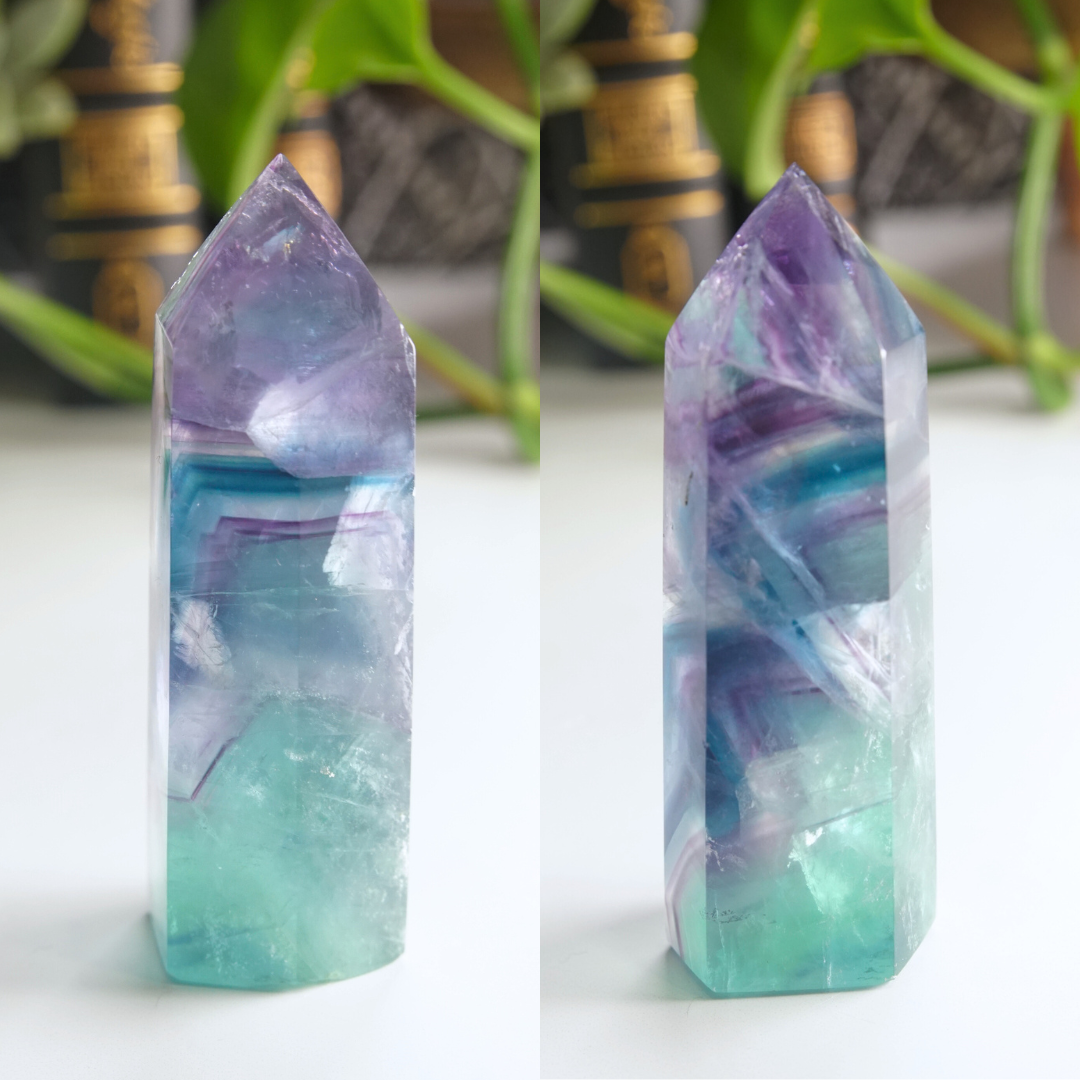 Rainbow Fluorite Tower | High Quality Glassy Fluorite Tower (W)