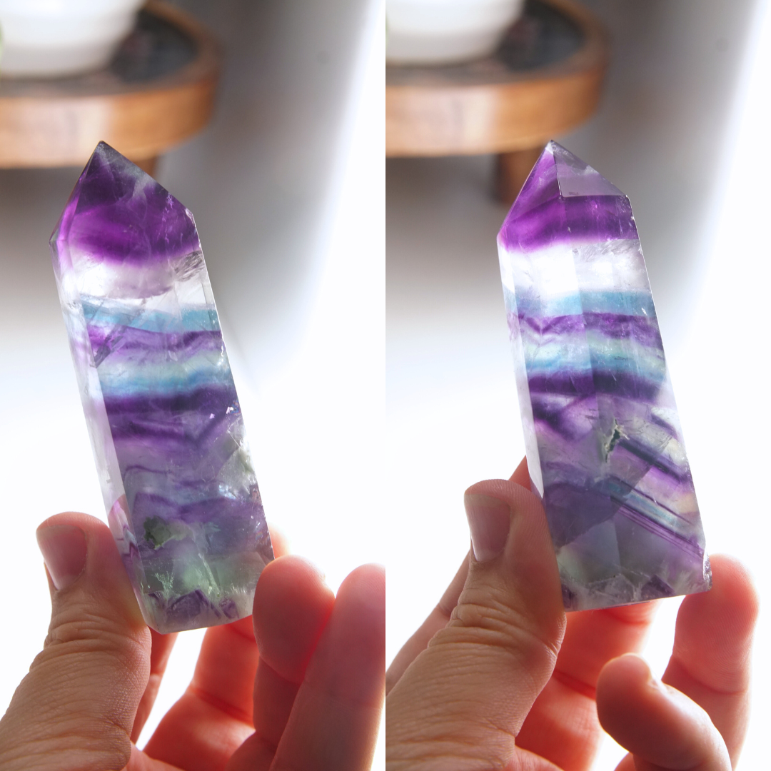 Rainbow Fluorite Tower | High Quality Glassy Fluorite Tower (C)