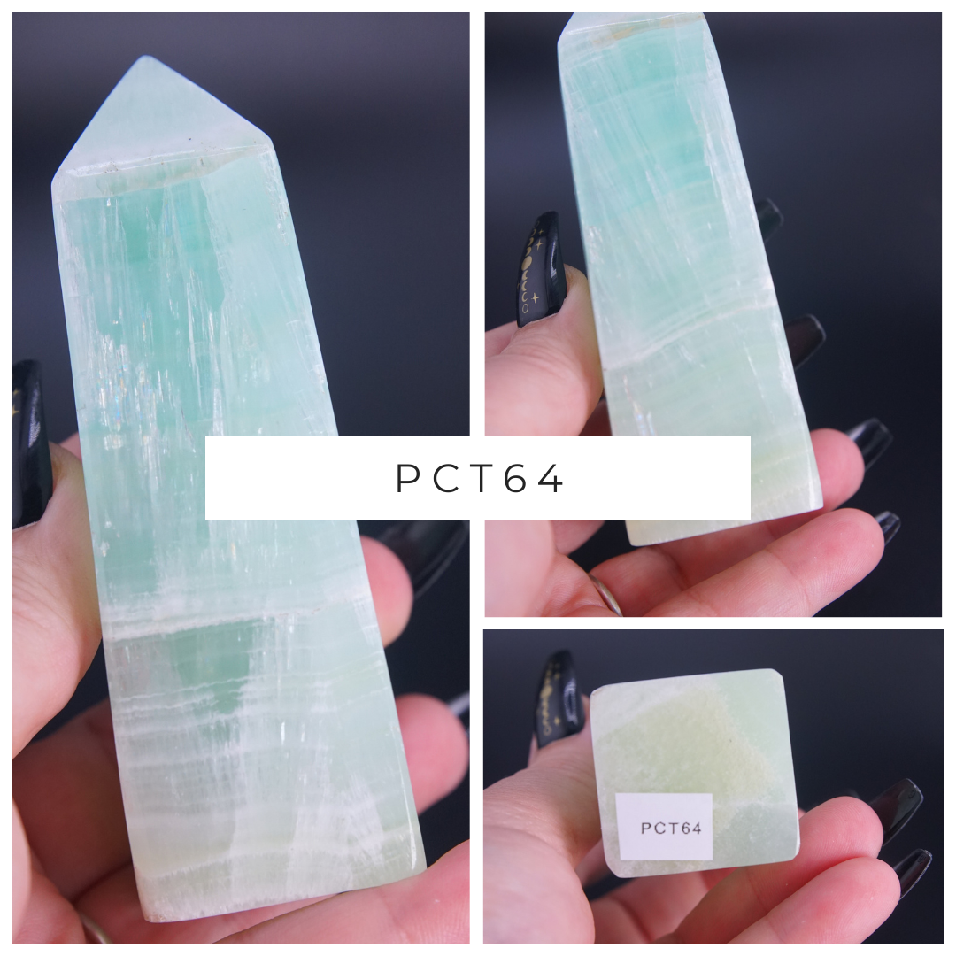 Pistachio Calcite Tower From Pakistan - Pick Your Favorite