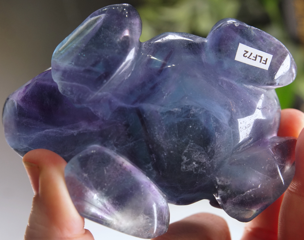 Rainbow Fluorite Frog Carving | Pick Your Favorite