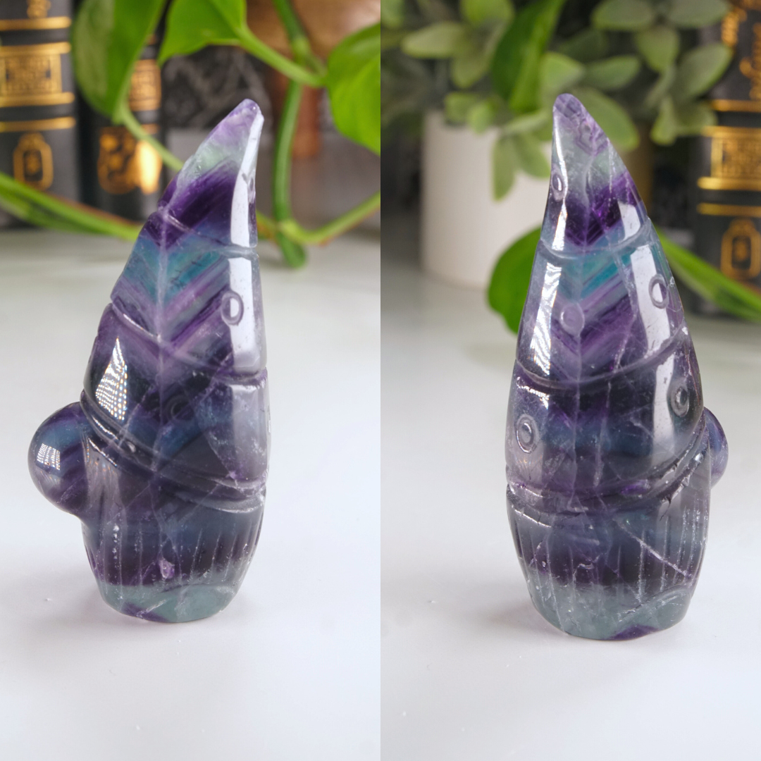 Rainbow Fluorite Gnome Carving | Pick Your Favorite