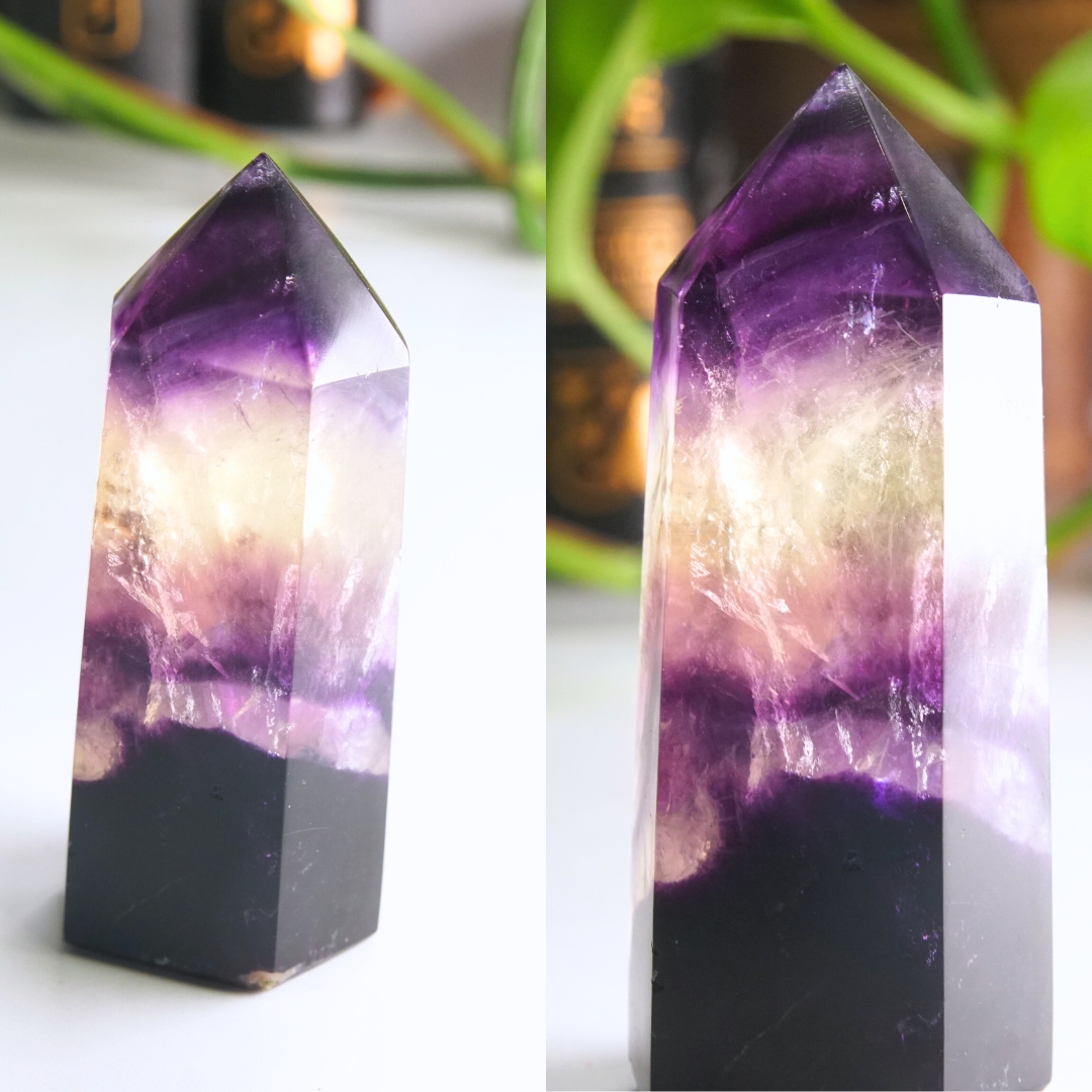 Rainbow Fluorite Tower | High Quality Glassy Fluorite Tower (B)