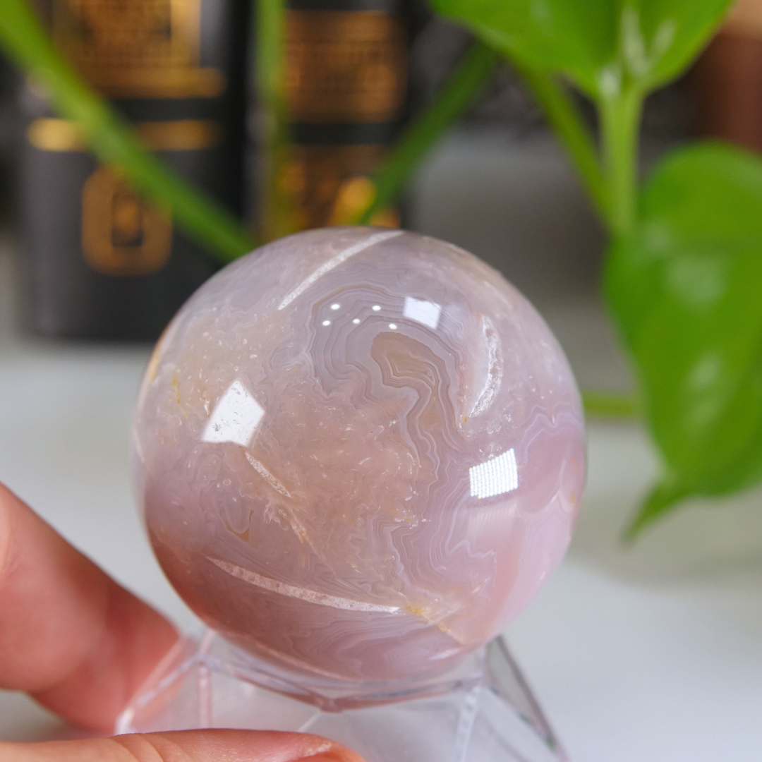 Pink Jelly Agate Sphere | Pick Your Favorite