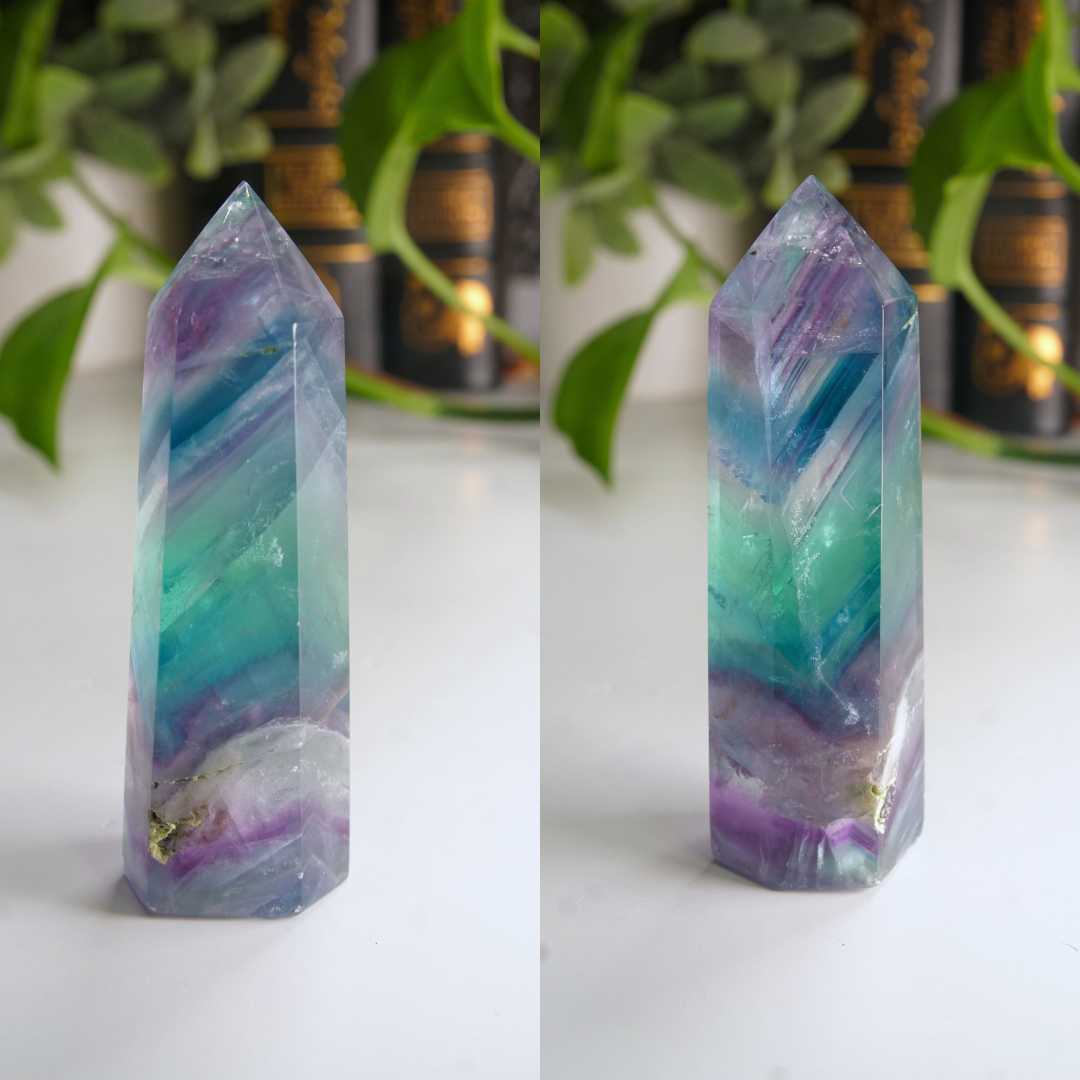 Rainbow Fluorite Tower | High Quality Glassy Fluorite Tower (A)