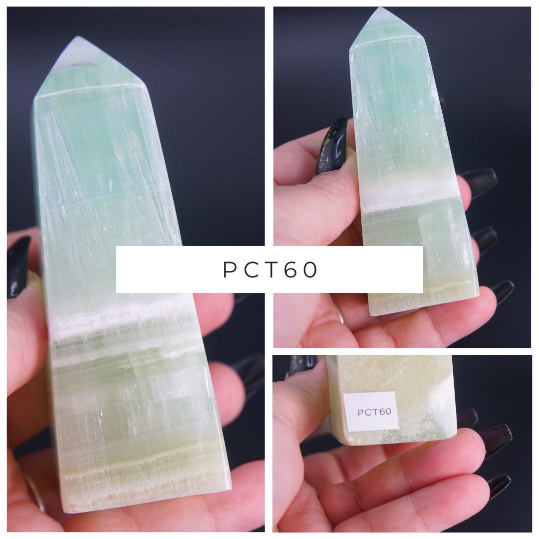 Pistachio Calcite Tower From Pakistan - Pick Your Favorite