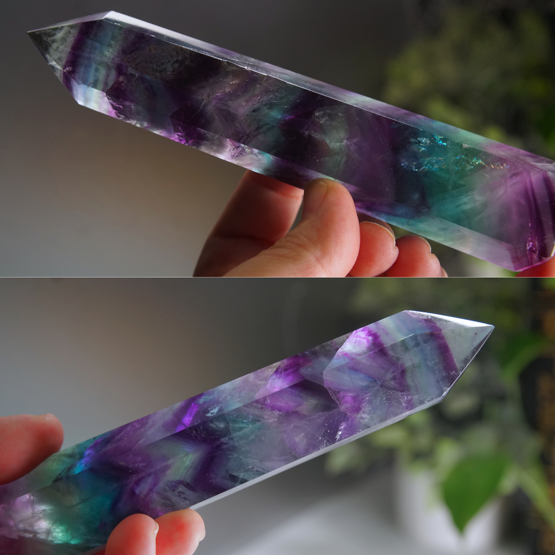 Rainbow Fluorite Tower | High Quality Glassy Fluorite Tower (C)