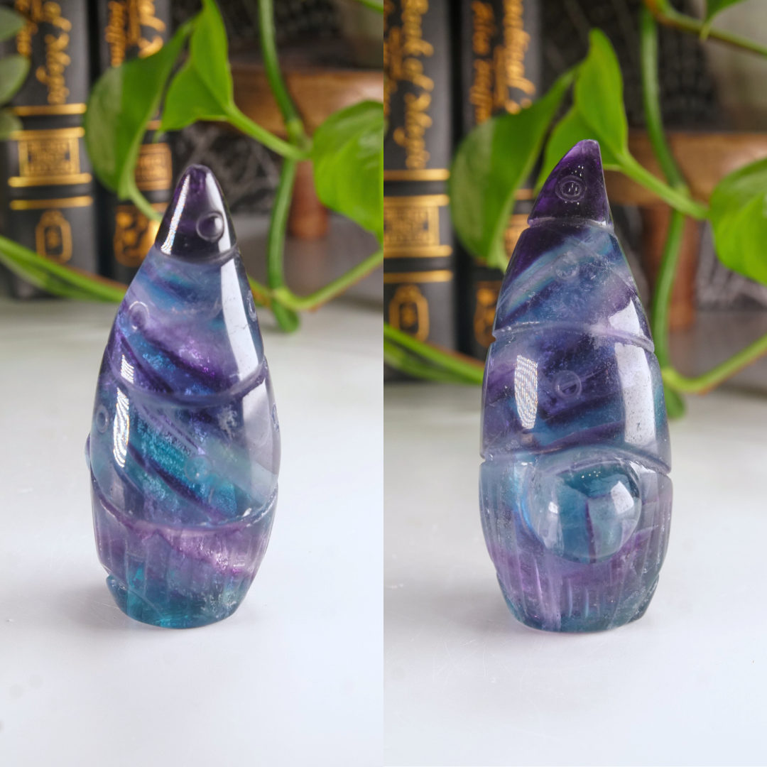 Rainbow Fluorite Gnome Carving | Pick Your Favorite