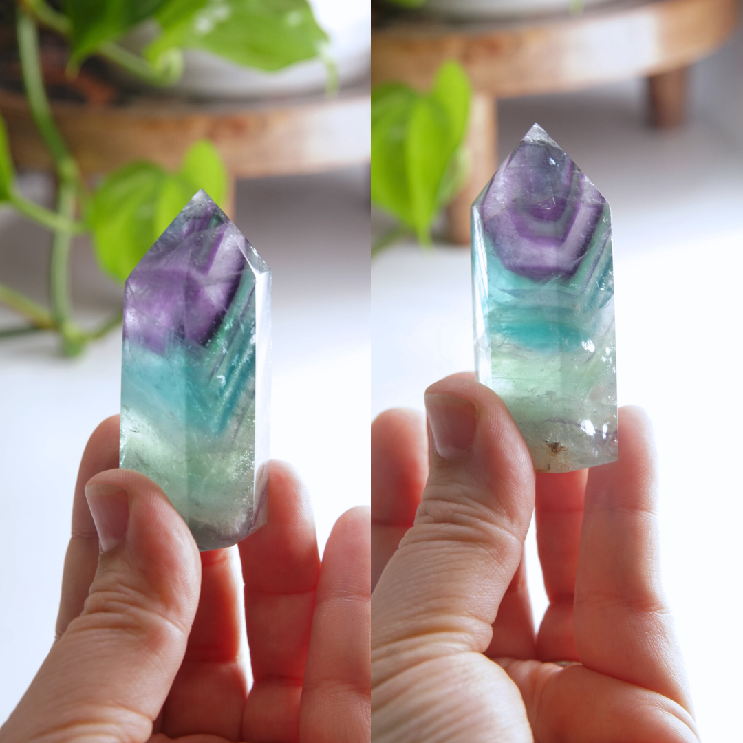 Rainbow Fluorite Tower | High Quality Glassy Fluorite Tower (E)