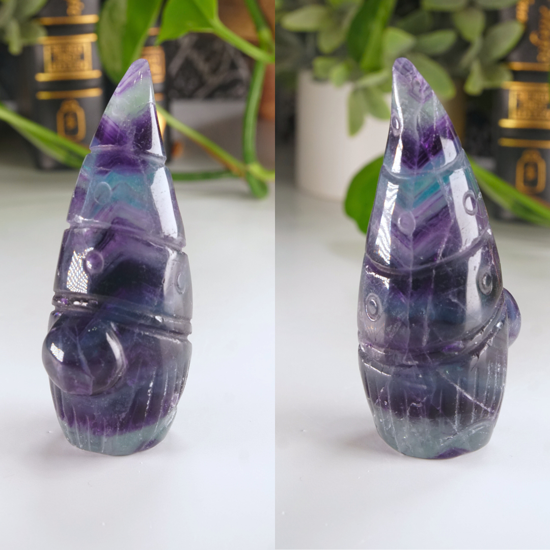 Rainbow Fluorite Gnome Carving | Pick Your Favorite