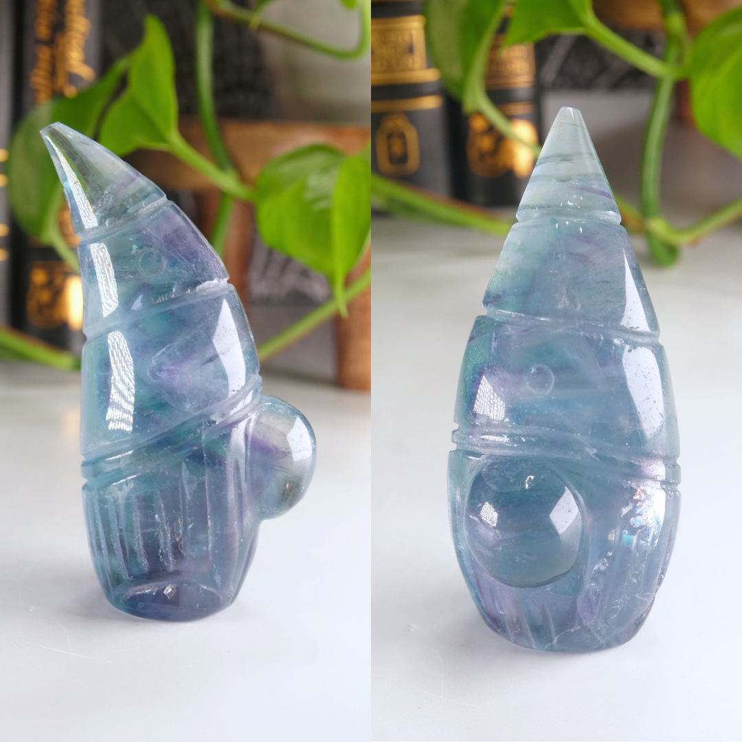 Rainbow Fluorite Gnome Carving | Pick Your Favorite