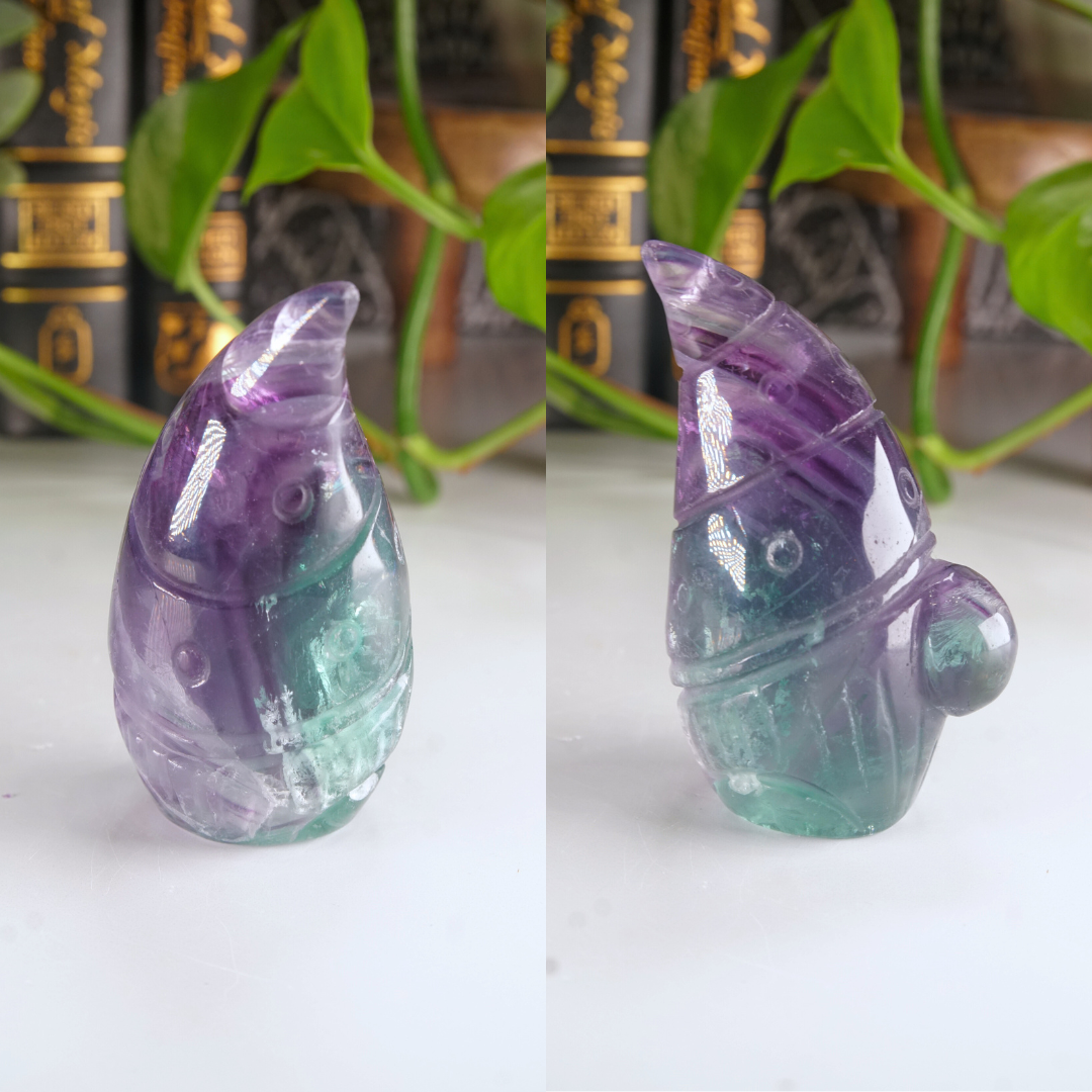 Rainbow Fluorite Gnome Carving | Pick Your Favorite