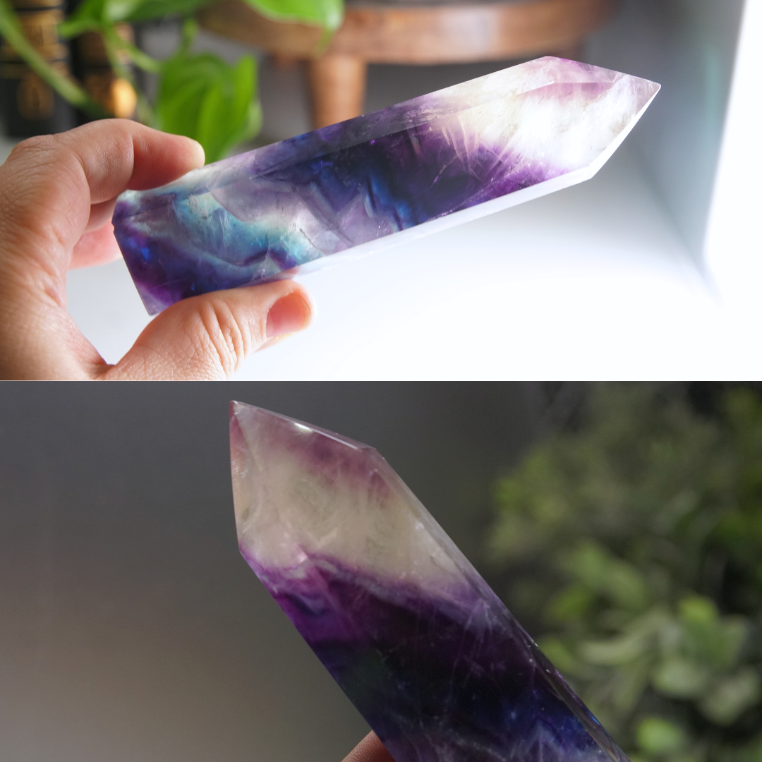 Rainbow Fluorite Tower | High Quality Glassy Fluorite Tower (E)
