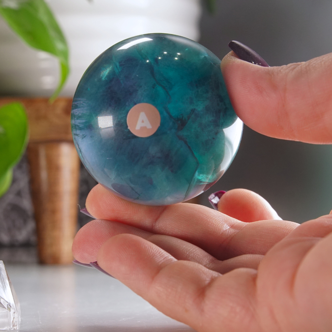 Rainbow Fluorite Sphere | High Quality Glassy Fluorite Sphere (A)