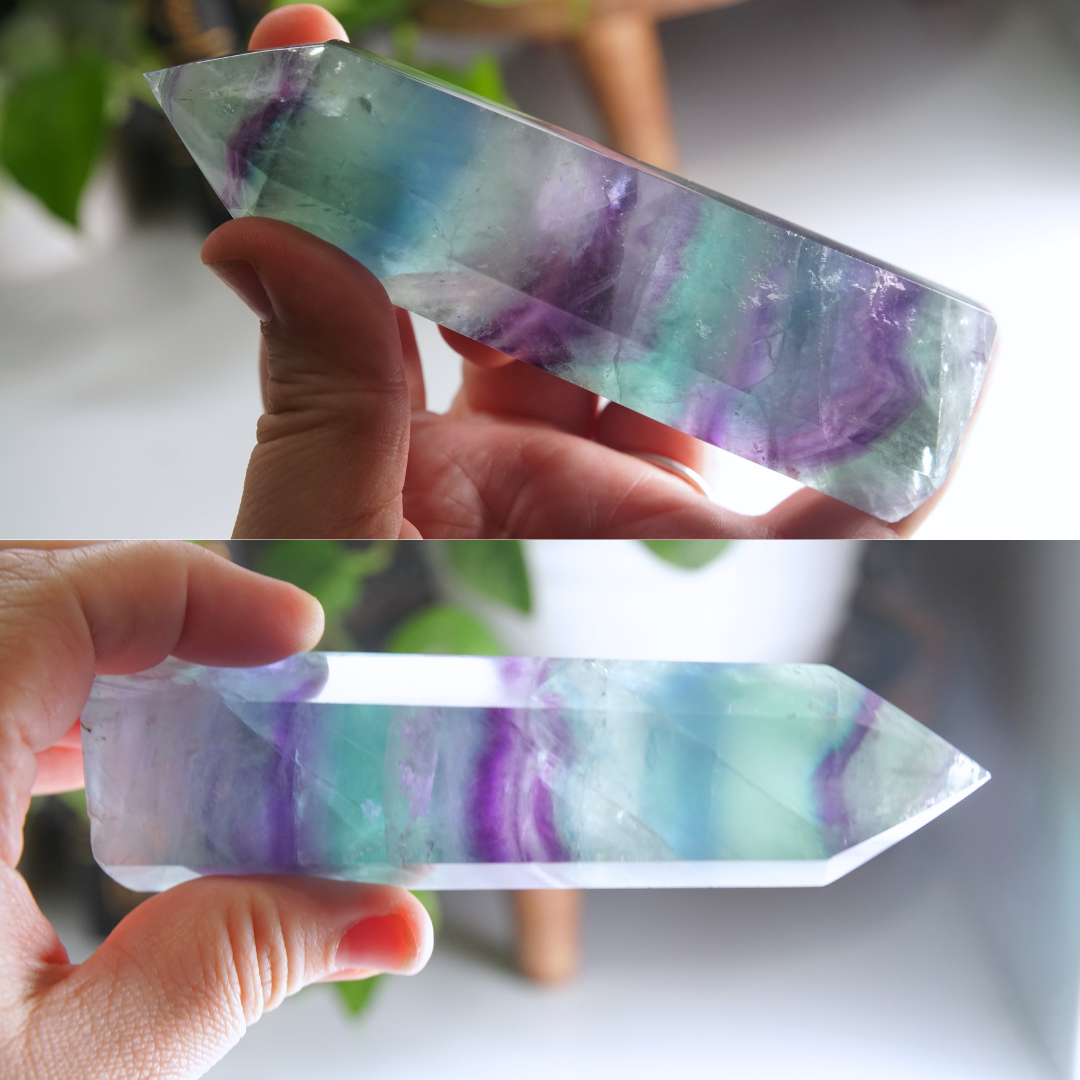 Rainbow Fluorite Tower | High Quality Glassy Fluorite Tower (O)