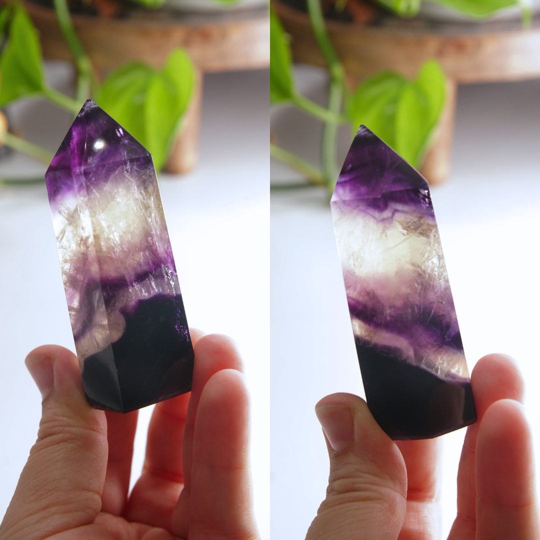 Rainbow Fluorite Tower | High Quality Glassy Fluorite Tower (B)