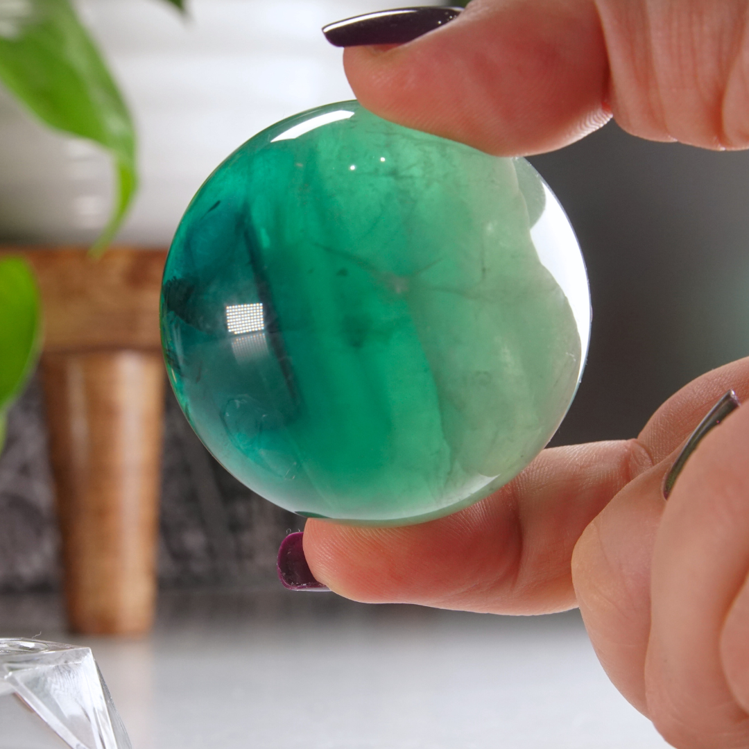 Rainbow Fluorite Sphere | High Quality Glassy Fluorite Sphere (C)