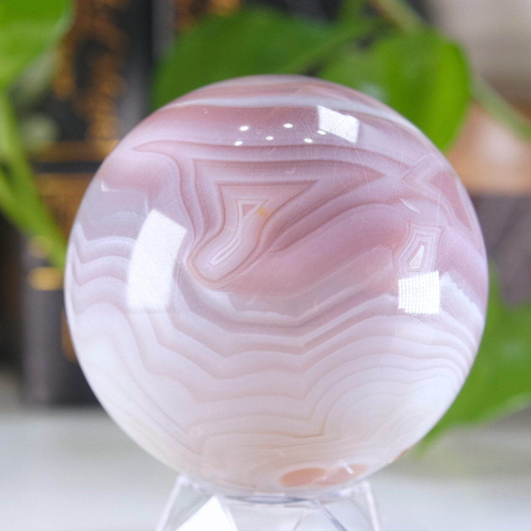 Pink Jelly Agate Sphere | Pick Your Favorite